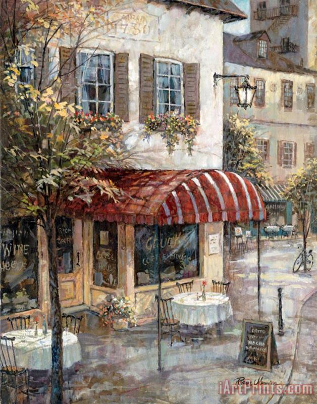 Ruane Manning Coffee House Ambiance Art Painting