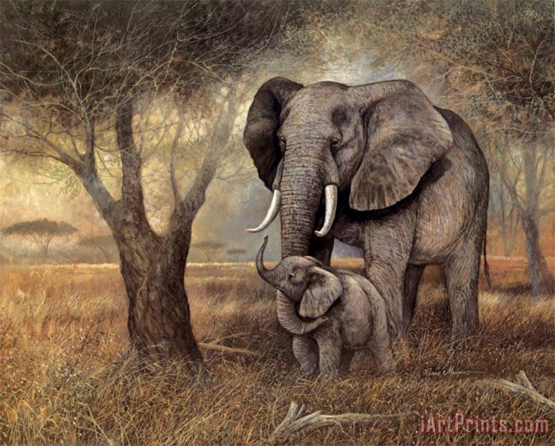 Gentle Touch painting - Ruane Manning Gentle Touch Art Print