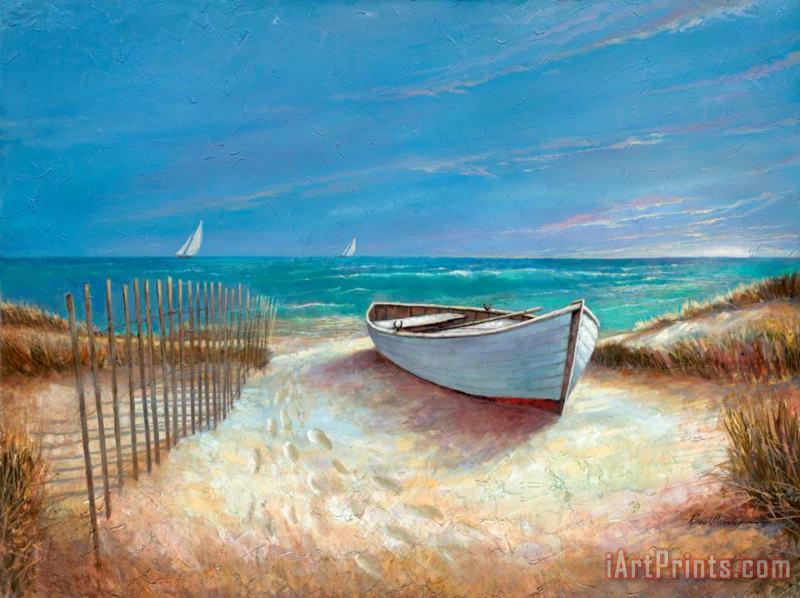 Ocean Breeze painting - Ruane Manning Ocean Breeze Art Print