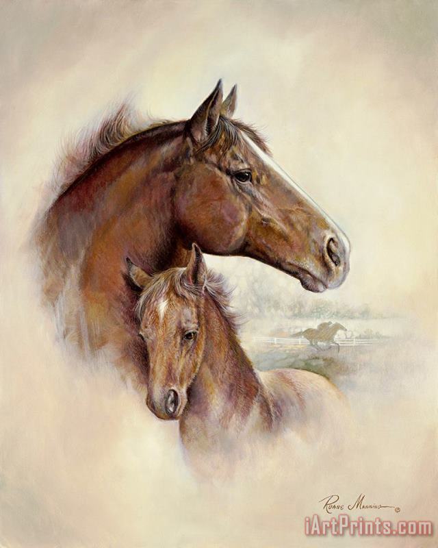 Ruane Manning Race Horse II Art Painting