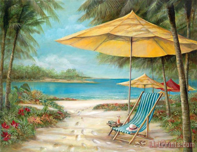Ruane Manning Relaxing Paradise II Art Print