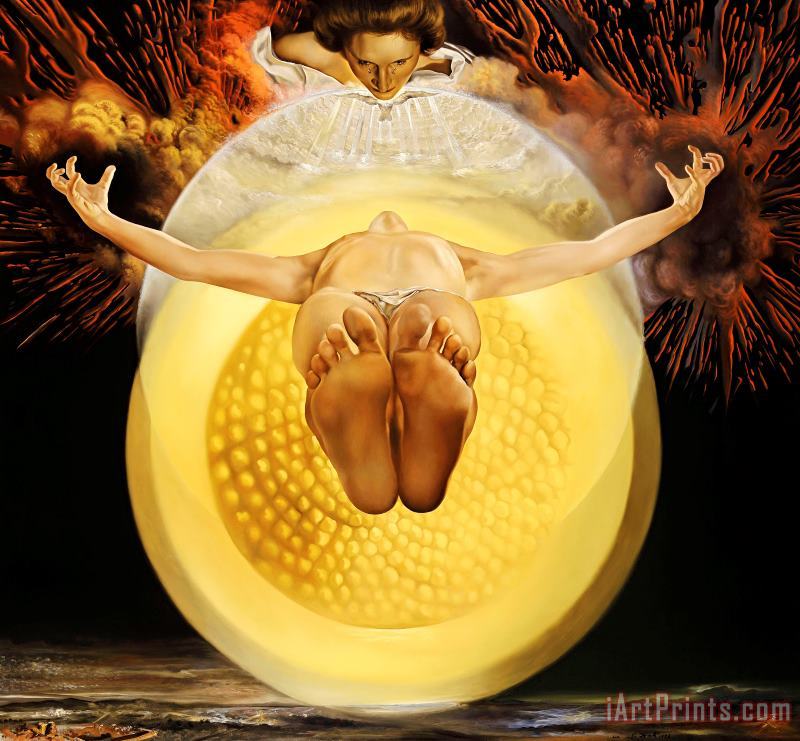 Ascension painting - Salvador Dali Ascension Art Print