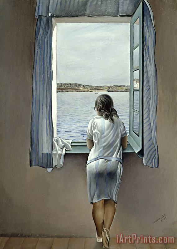 Salvador Dali Figure at a Window Art Print