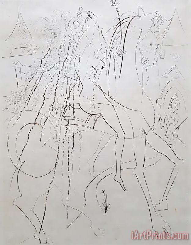 Salvador Dali Lady Godiva, 1969 Art Print