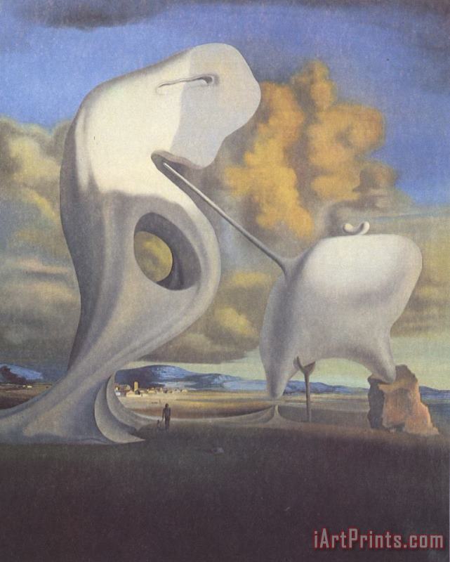 The Architectonic Angelus of Millet painting - Salvador Dali The Architectonic Angelus of Millet Art Print