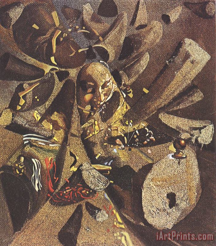 Salvador Dali The Paranoiac Critical Study of Vermeer's Lacemaker 1955 Art Painting
