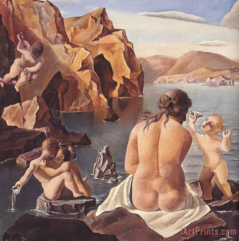 Salvador Dali Venus with Cupids Art Painting