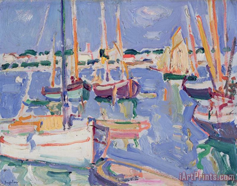 Boats at Royan painting - Samuel John Peploe Boats at Royan Art Print