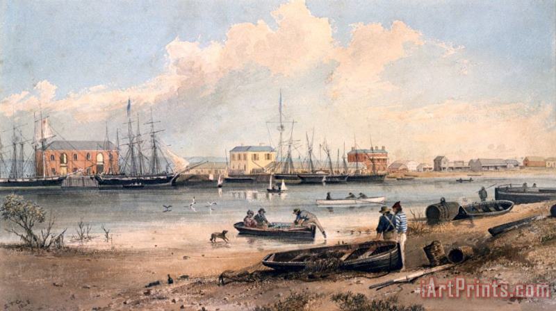 Samuel Thomas Gill Port Adelaide Art Print