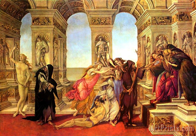 Calumny of Apelles painting - Sandro Botticelli Calumny of Apelles Art Print