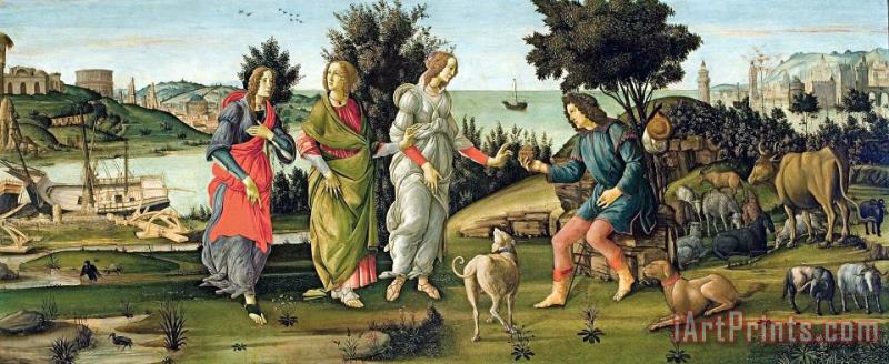 Sandro Botticelli Judgement of Paris Art Print
