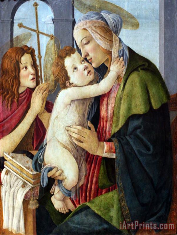 Sandro Botticelli Madonna And Child with The Infant St. John Art Print