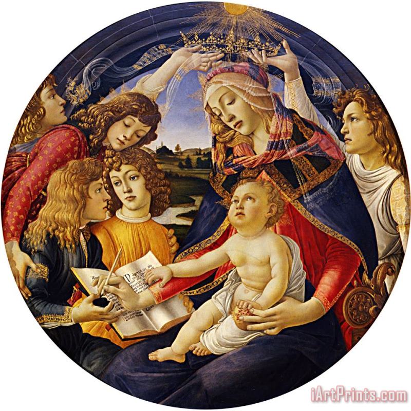 Sandro Botticelli Madonna of The Magnificat Art Print