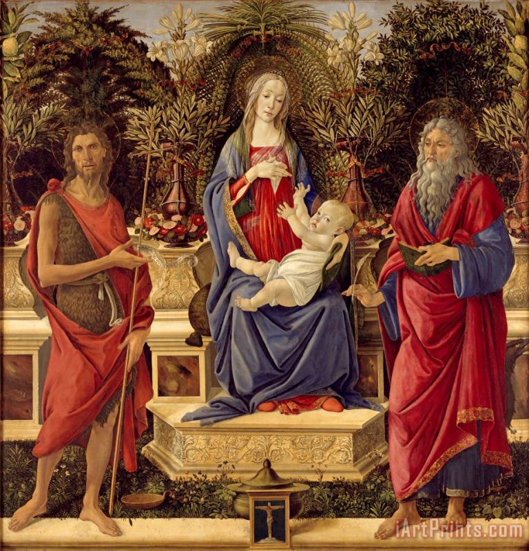 Sandro Botticelli Madonna with Saints Art Print