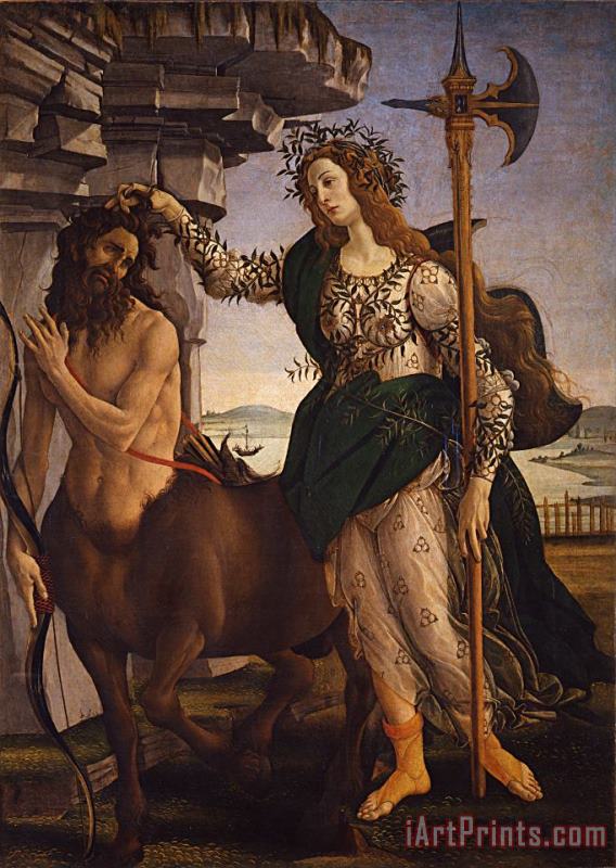 Sandro Botticelli Pallas And The Centaur Art Painting