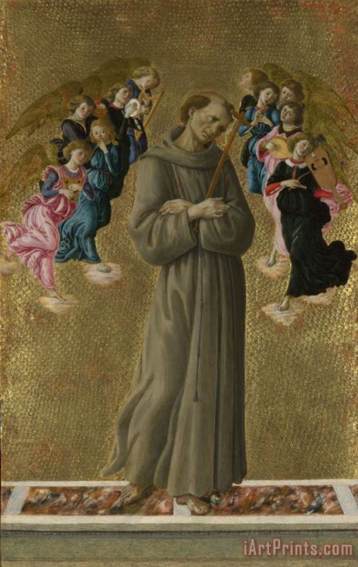 Sandro Botticelli Saint Francis of Assisi with Angels Art Print