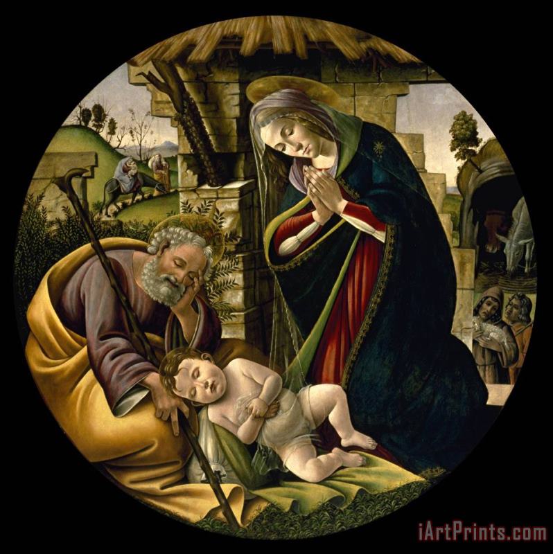 Sandro Botticelli The Adoration of The Christ Child Art Painting