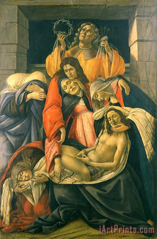 Sandro Botticelli The Lamentation Over The Dead Christ Art Print