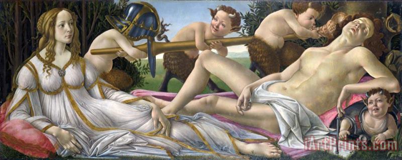 Venus And Mars painting - Sandro Botticelli Venus And Mars Art Print