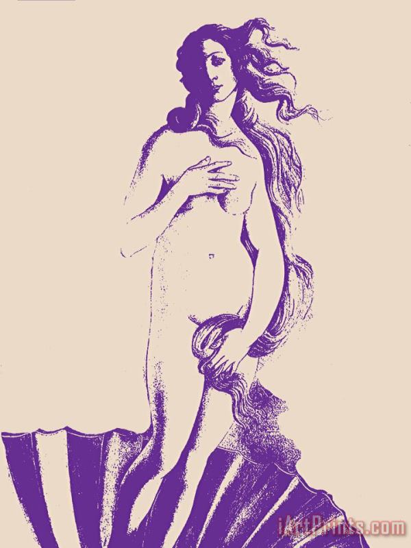 Sandro Botticelli Violet Venus Art Painting