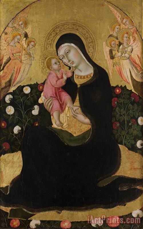 Madonna of Humility painting - Sano di Pietro Madonna of Humility Art Print
