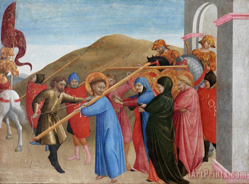 The Procession To Calvary painting - Sassetta The Procession To Calvary Art Print