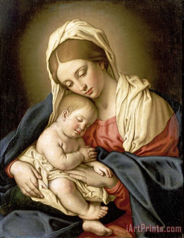 The Madonna And Child painting - Sassoferrato The Madonna And Child Art Print