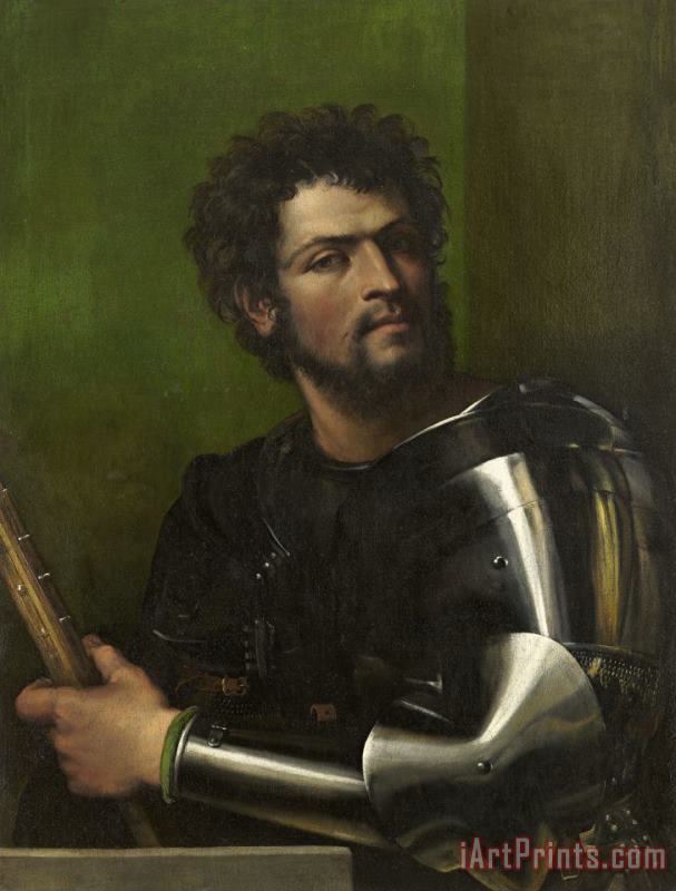 Sebastiano del Piombo Portrait Of A Man In Armor Art Print