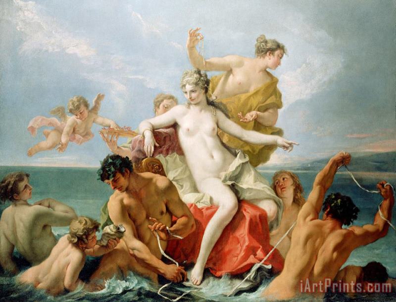 Triumph of The Marine Venus painting - Sebastiano Ricci Triumph of The Marine Venus Art Print