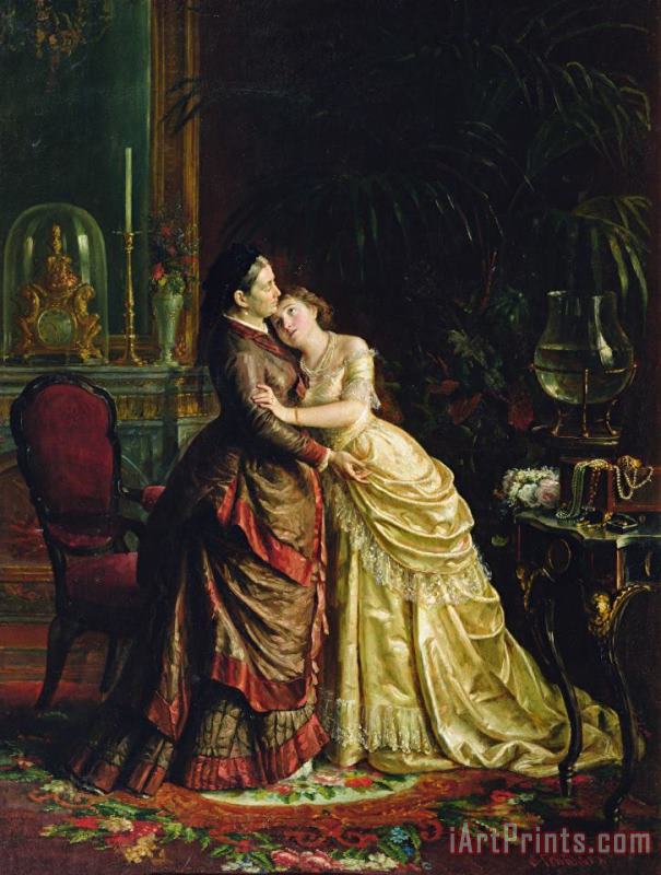 Before the Marriage painting - Sergei Ivanovich Gribkov Before the Marriage Art Print