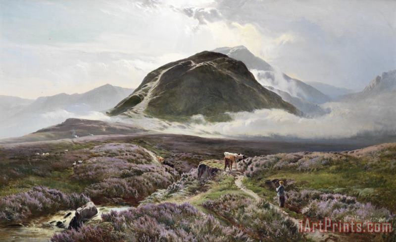 Sidney Richard Percy Carn Dearg And Ben Nevis From Achintee Art Painting
