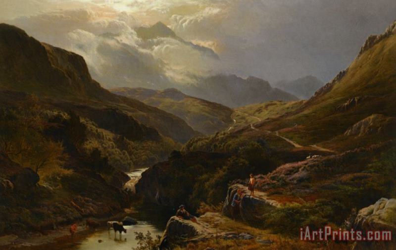 The Road to Loch Turrett painting - Sidney Richard Percy The Road to Loch Turrett Art Print