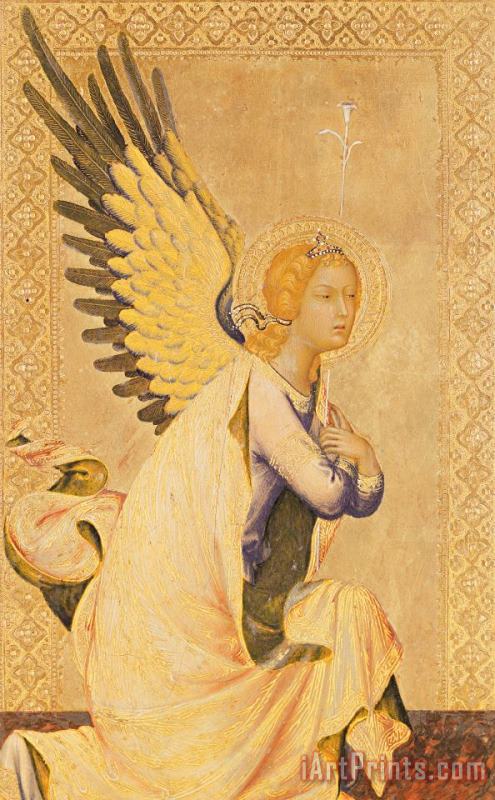 Angel Gabriel painting - Simone Martini Angel Gabriel Art Print