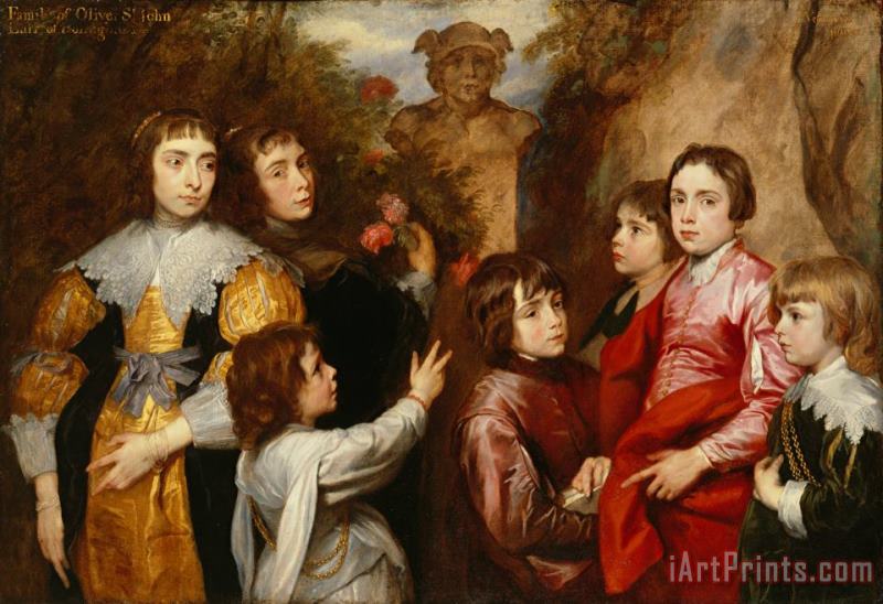 Sir Anthony van Dyck A Family Group Art Print