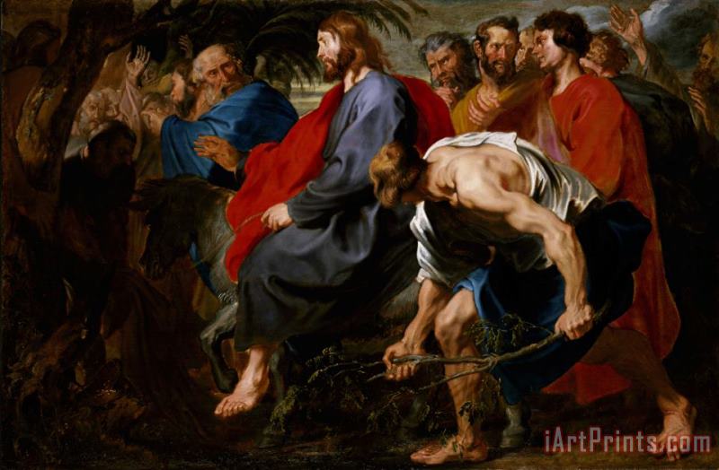Entry of Christ Into Jerusalem painting - Sir Anthony Van Dyck Entry of Christ Into Jerusalem Art Print