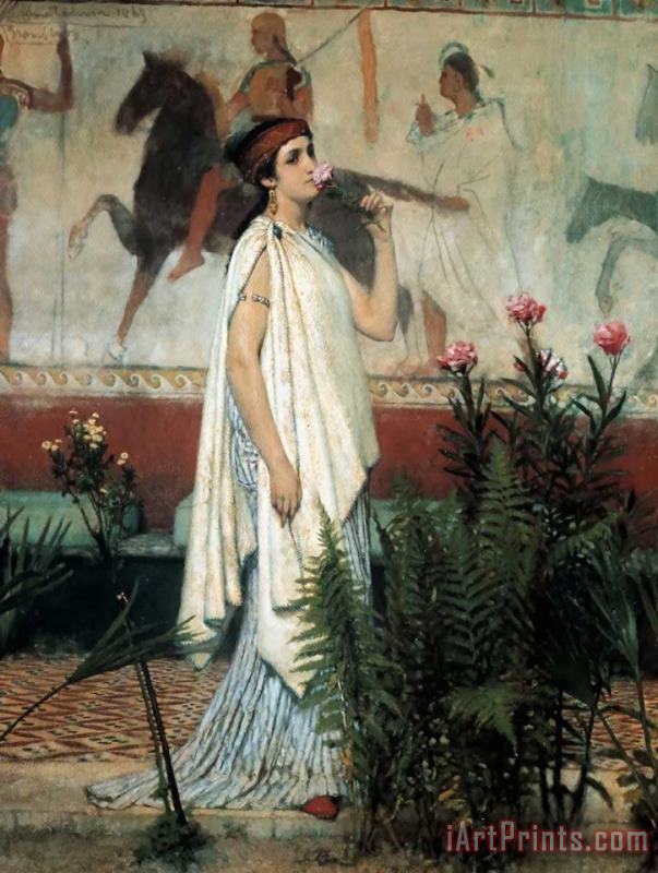 A Greek Woman painting - Sir Lawrence Alma-Tadema A Greek Woman Art Print