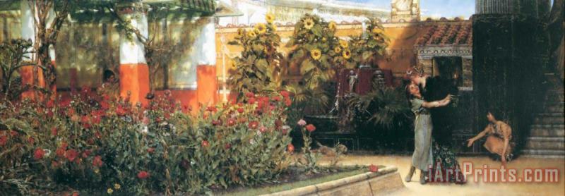 Sir Lawrence Alma-Tadema A Hearty Welcome Art Print