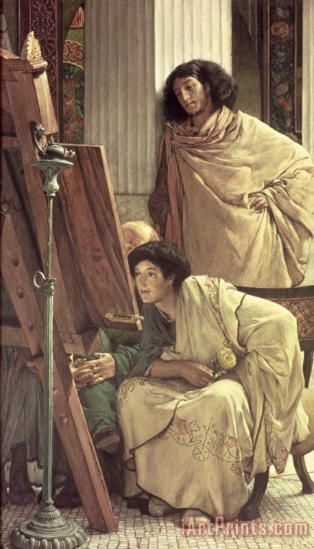 A Visit to the Studio painting - Sir Lawrence Alma-Tadema A Visit to the Studio Art Print