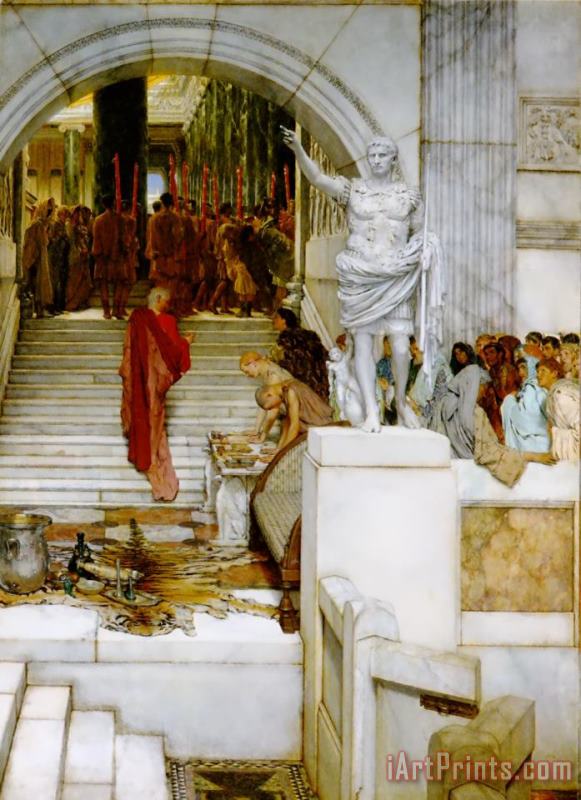 After The Audience painting - Sir Lawrence Alma-Tadema After The Audience Art Print