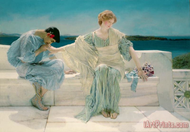 Sir Lawrence Alma-Tadema Ask me no more Art Print