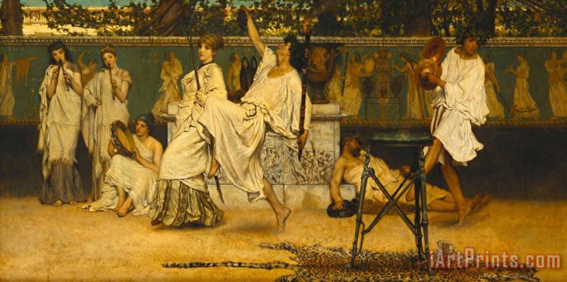 Sir Lawrence Alma-Tadema Bacchanal Art Painting