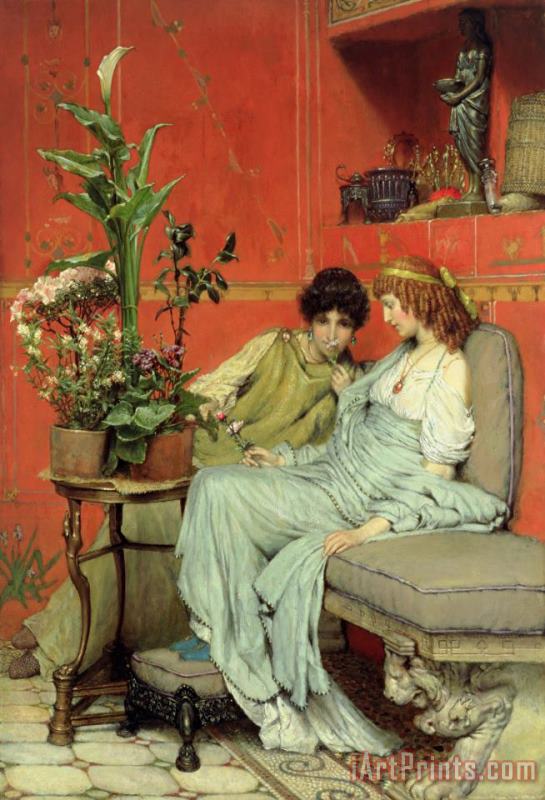 Sir Lawrence Alma-Tadema Confidences Art Print