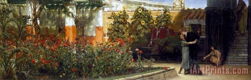 Sir Lawrence Alma-Tadema  Corner of a Roman Garden Art Painting