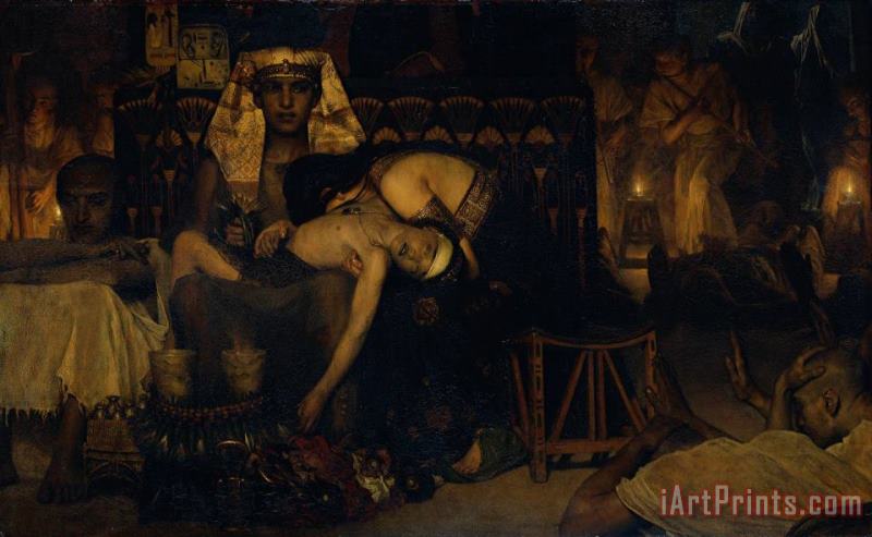 Sir Lawrence Alma-Tadema Death of The Pharaoh's Firstborn Son Art Print