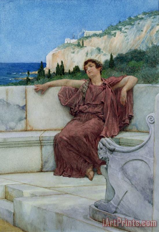 Dolce Far Niente painting - Sir Lawrence Alma-Tadema Dolce Far Niente Art Print