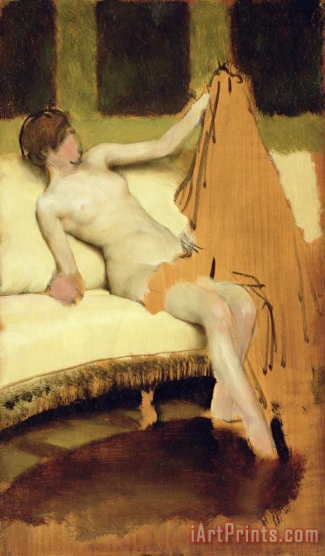 Female Nude painting - Sir Lawrence Alma-Tadema Female Nude Art Print