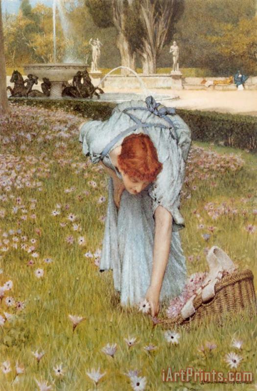 Flora painting - Sir Lawrence Alma-Tadema Flora Art Print