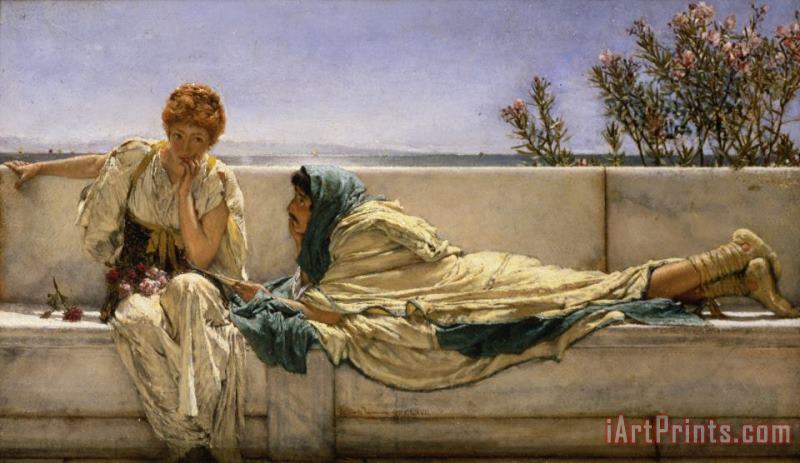 Pleading painting - Sir Lawrence Alma-Tadema Pleading Art Print