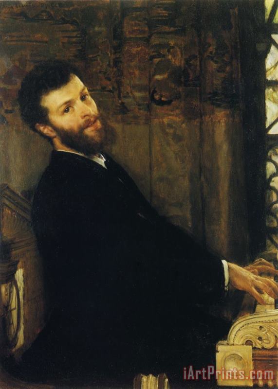 Sir Lawrence Alma-Tadema Portrait of The Singer George Henschel Art Painting