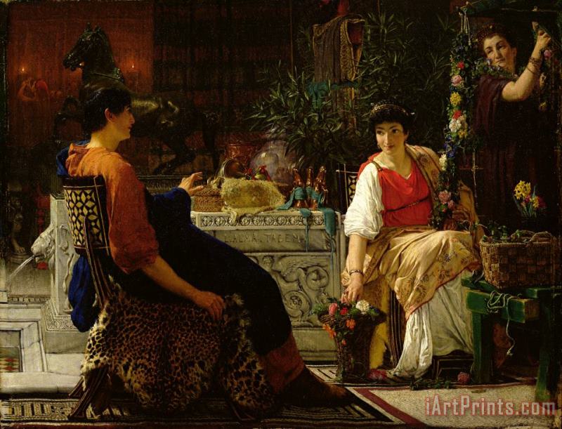 Preparations for the Festivities painting - Sir Lawrence Alma-Tadema Preparations for the Festivities Art Print